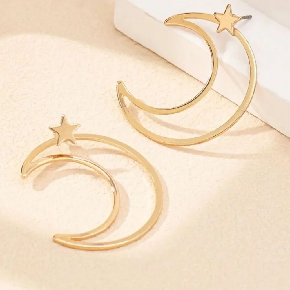 Star and moon Earring A1492